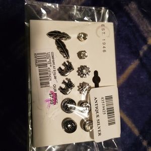 Antique silver multi set earrings